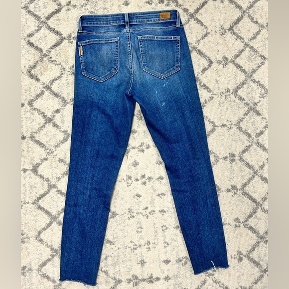 Paige Verdugo Ultra Skinny Jeans Danica Destructed Medium Wash Women's Size 27 - Picture 3 of 7